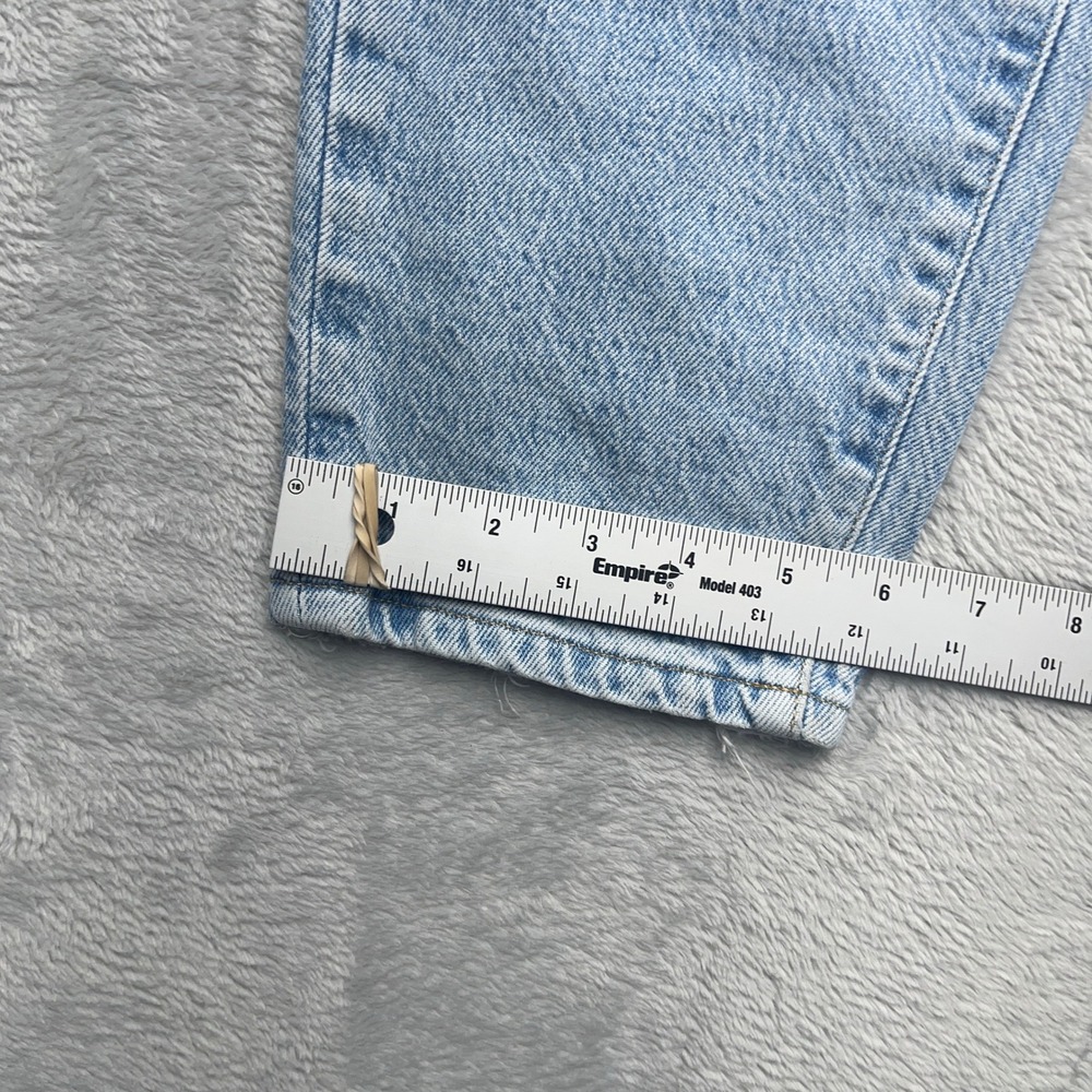 Good American High Rise Straight Leg Jeans Light Wash Denim Size 0 25 - Picture 2 of 9